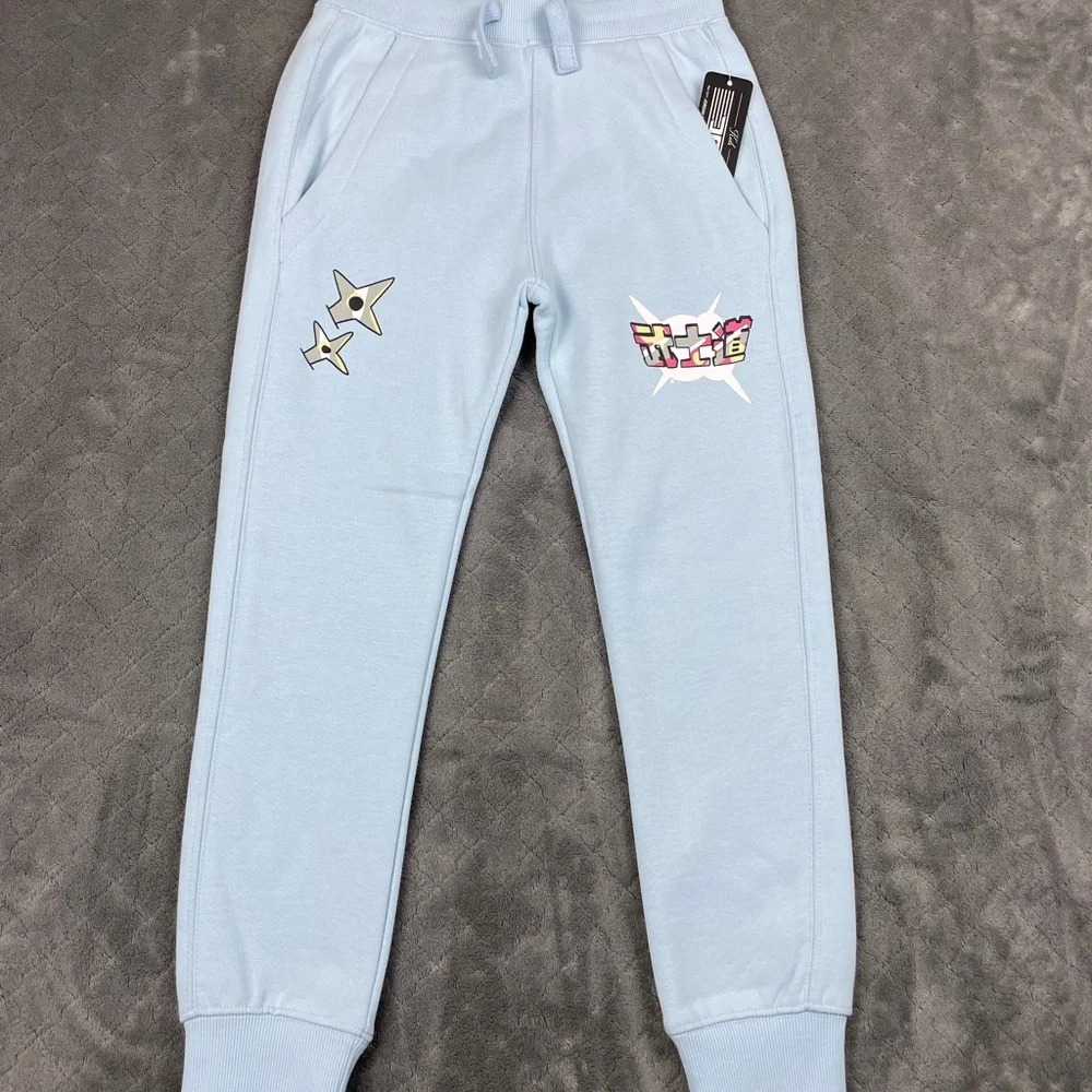 Jordan Craig Kids Sky Blue Graphic Joggers‎